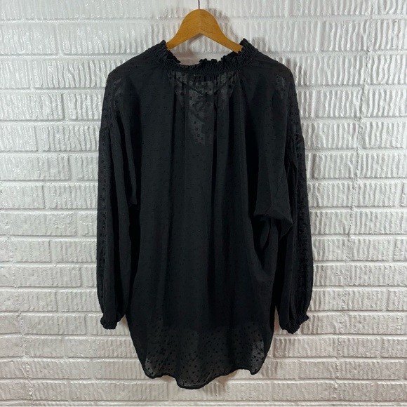 IRO Robbin’s Tie Front Sheer Polka Dot Blouse NWT 34 XS - Picture 3 of 6